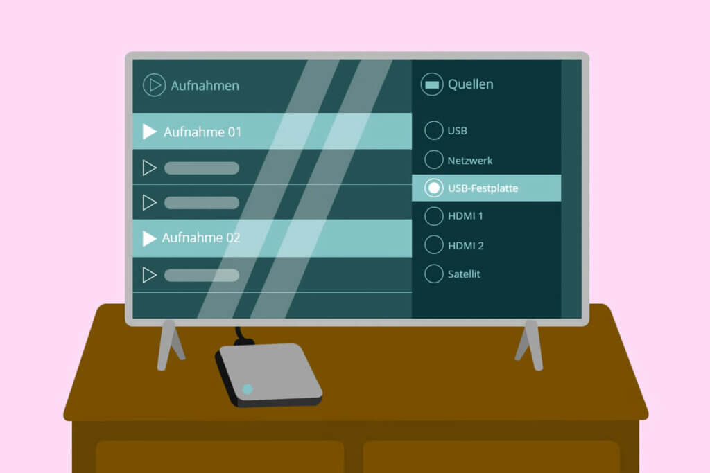 USB-Aufnahme am TV