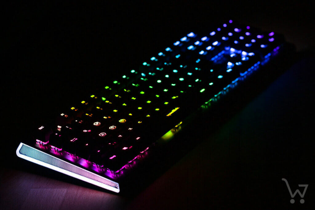 RGB-Beleuchtung einer Gaming-Tastatur