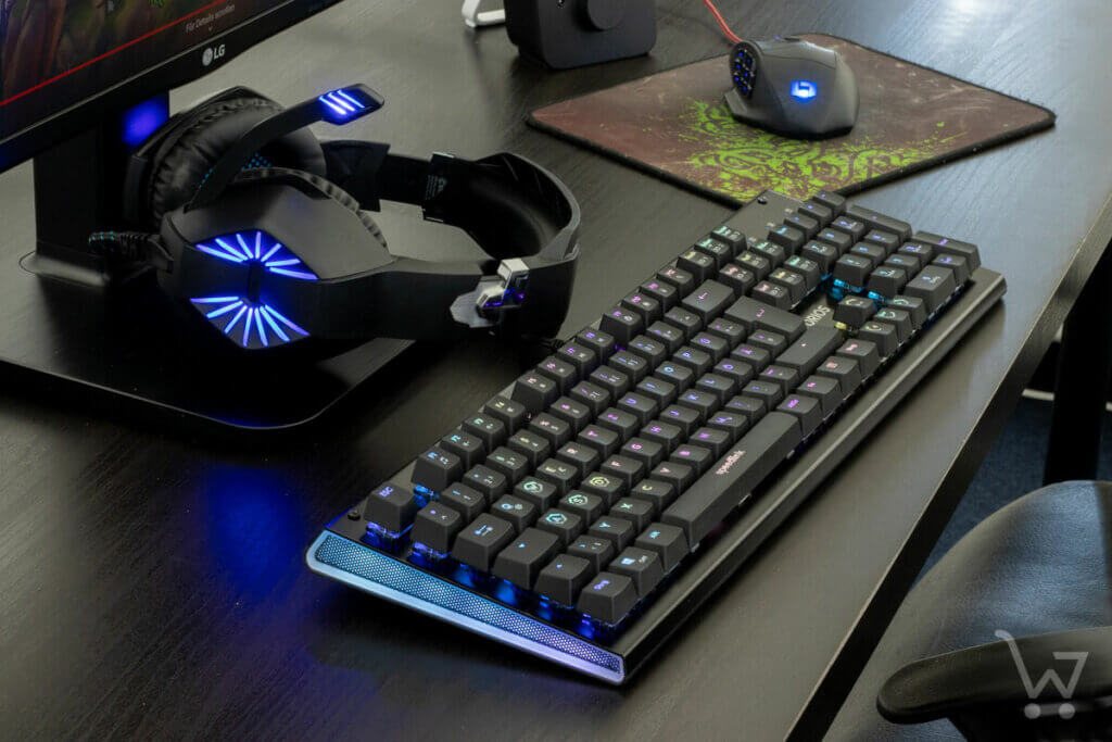 Gaming-Setup mit Tastatur