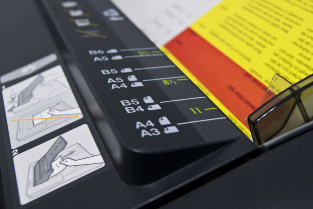 nahaufnahme vom drucker