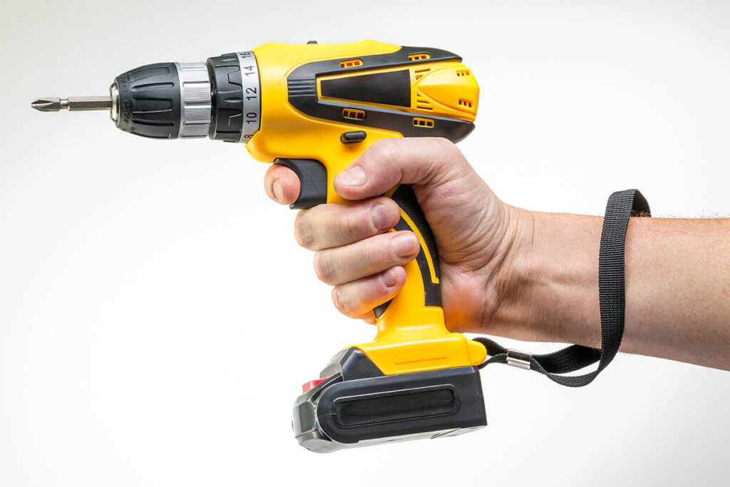 Bohrmaschine mit Handschlaufe