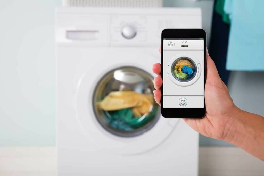 Bedienung der Waschmaschine per Smartphone