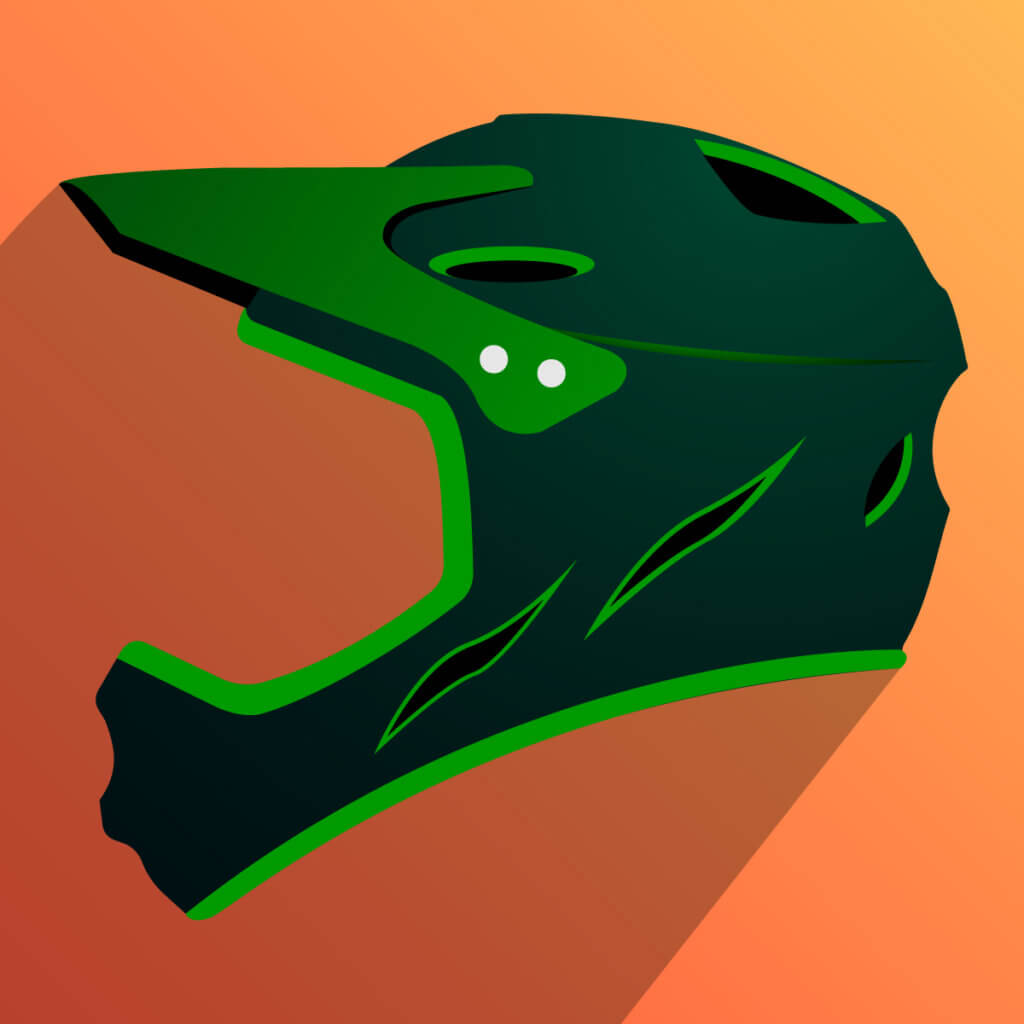 Icon von einem Downhillhelm