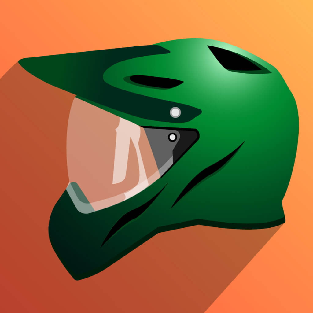 Icon von einem Mountainbikehelm