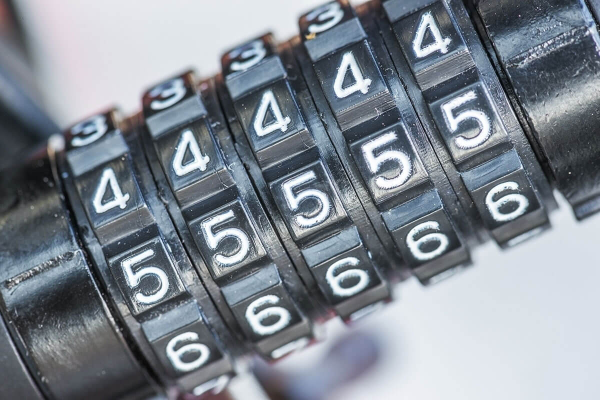 nahafnahme von einem zahlenschloss