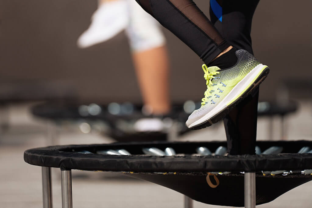 Fitness auf dem Trampolin