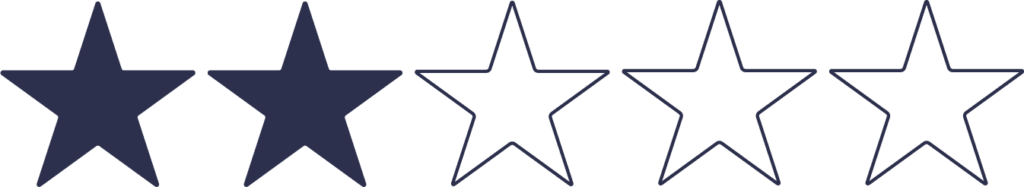 2 von 5 Sternen