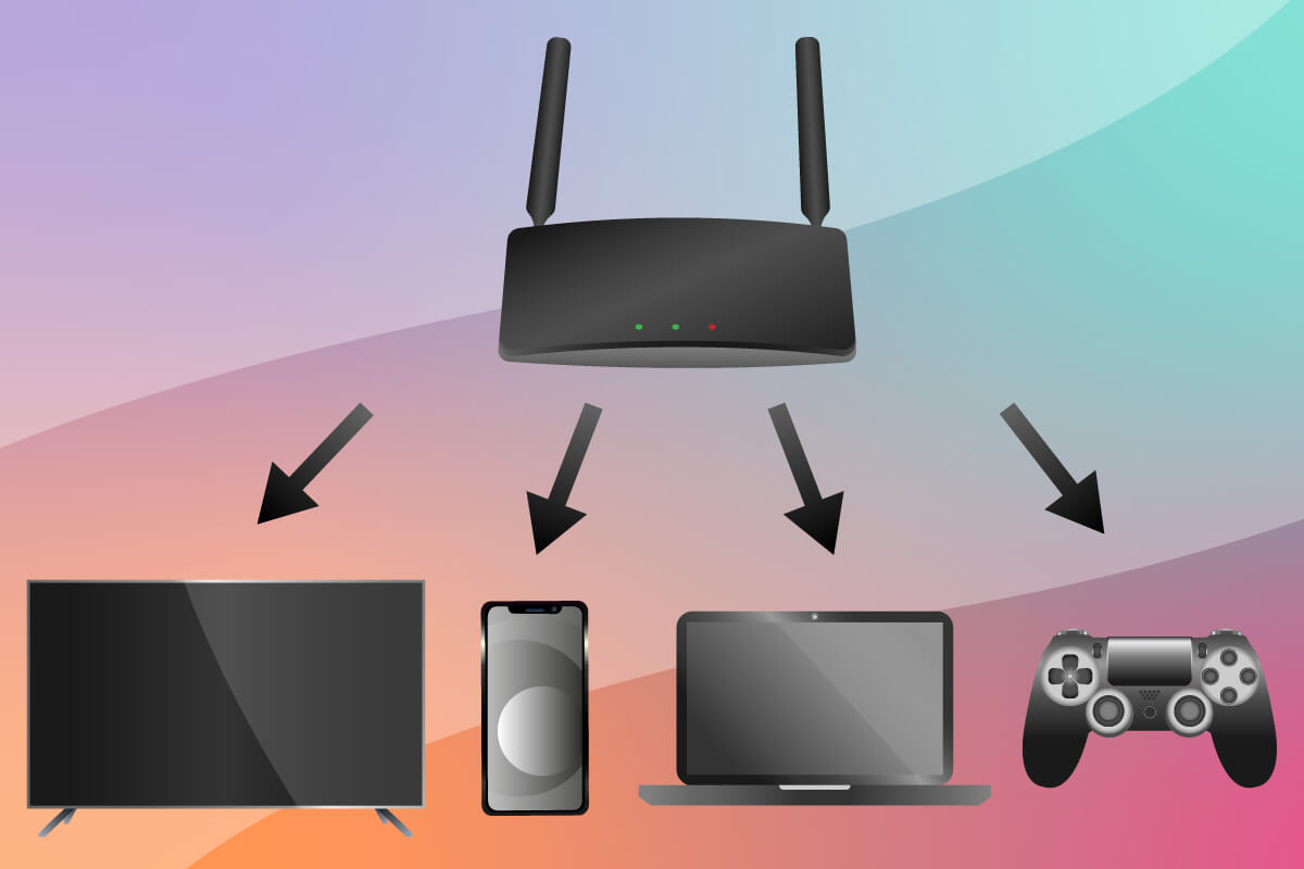 WLAN-Router MU-MIMO-Funktion Verteilung auf verschiedene Geraete